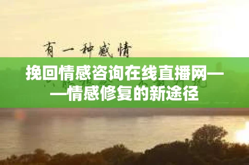挽回情感咨询在线直播网——情感修复的新途径