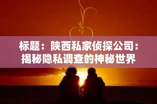 标题：陕西私家侦探公司：揭秘隐私调查的神秘世界