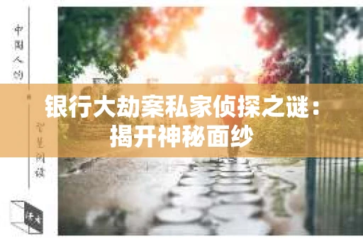 银行大劫案私家侦探之谜：揭开神秘面纱