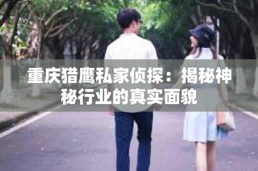 重庆猎鹰私家侦探：揭秘神秘行业的真实面貌