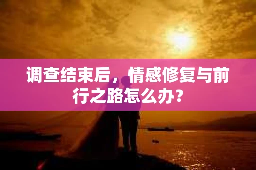 调查结束后，情感修复与前行之路怎么办？
