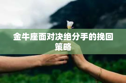 金牛座面对决绝分手的挽回策略